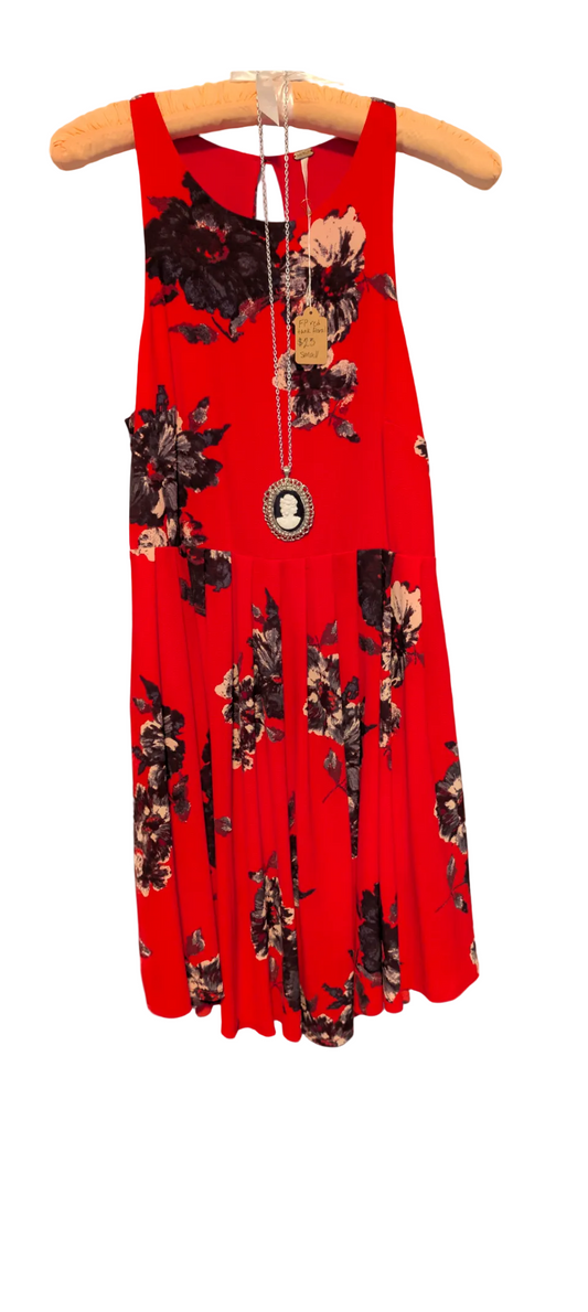 Free People Flutter By Floral Mini Dress