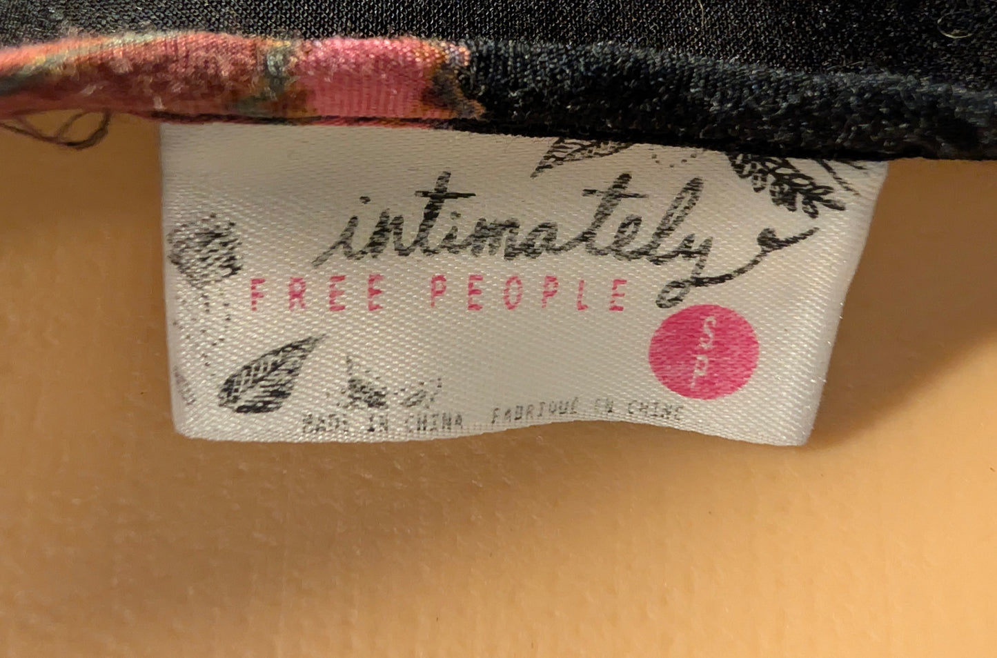 Free People Voile and Lace Trapeze Slip Dress in Onyx Floral Colorway